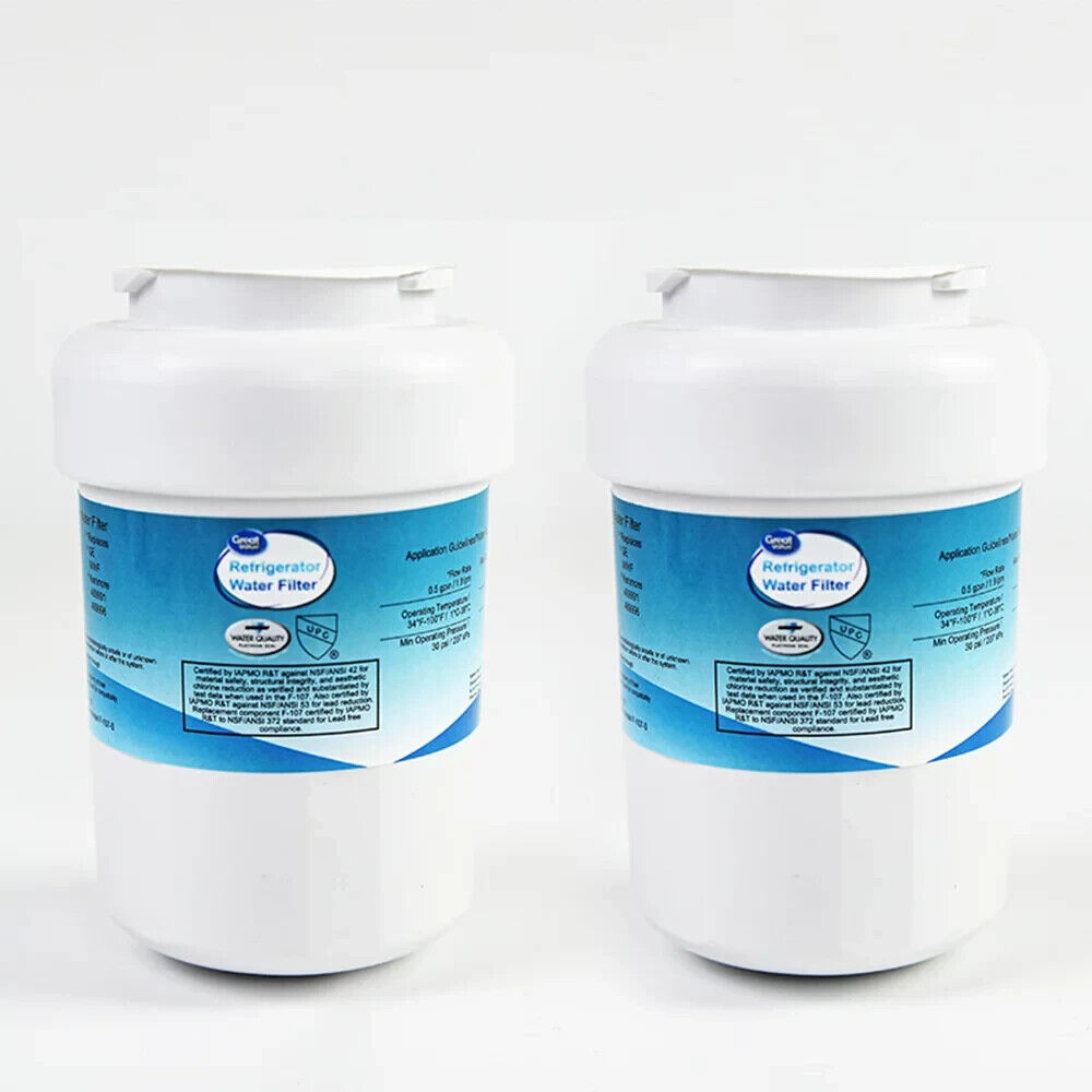 GE MWF Refrigerator Water Filter, White, 2-Pack, 3.54