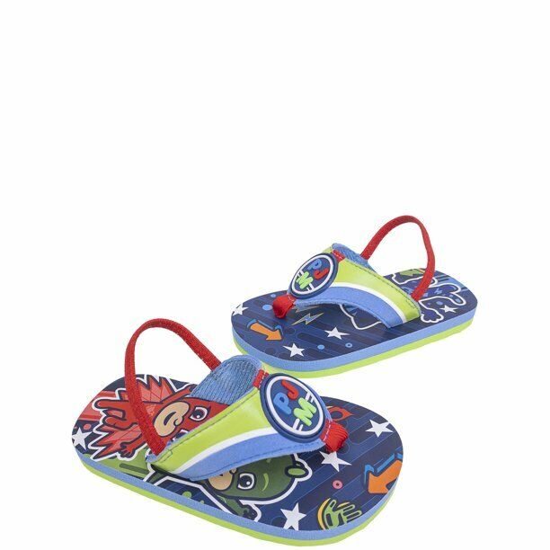 PJ Masks Licensed Boys Flip Flops (Toddler Boys) Size 5-6