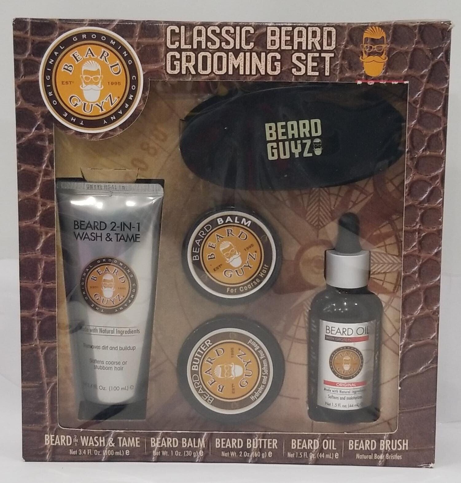 Beard Guyz Classic Beard Grooming Set, Shaving And Hygiene Complete Set