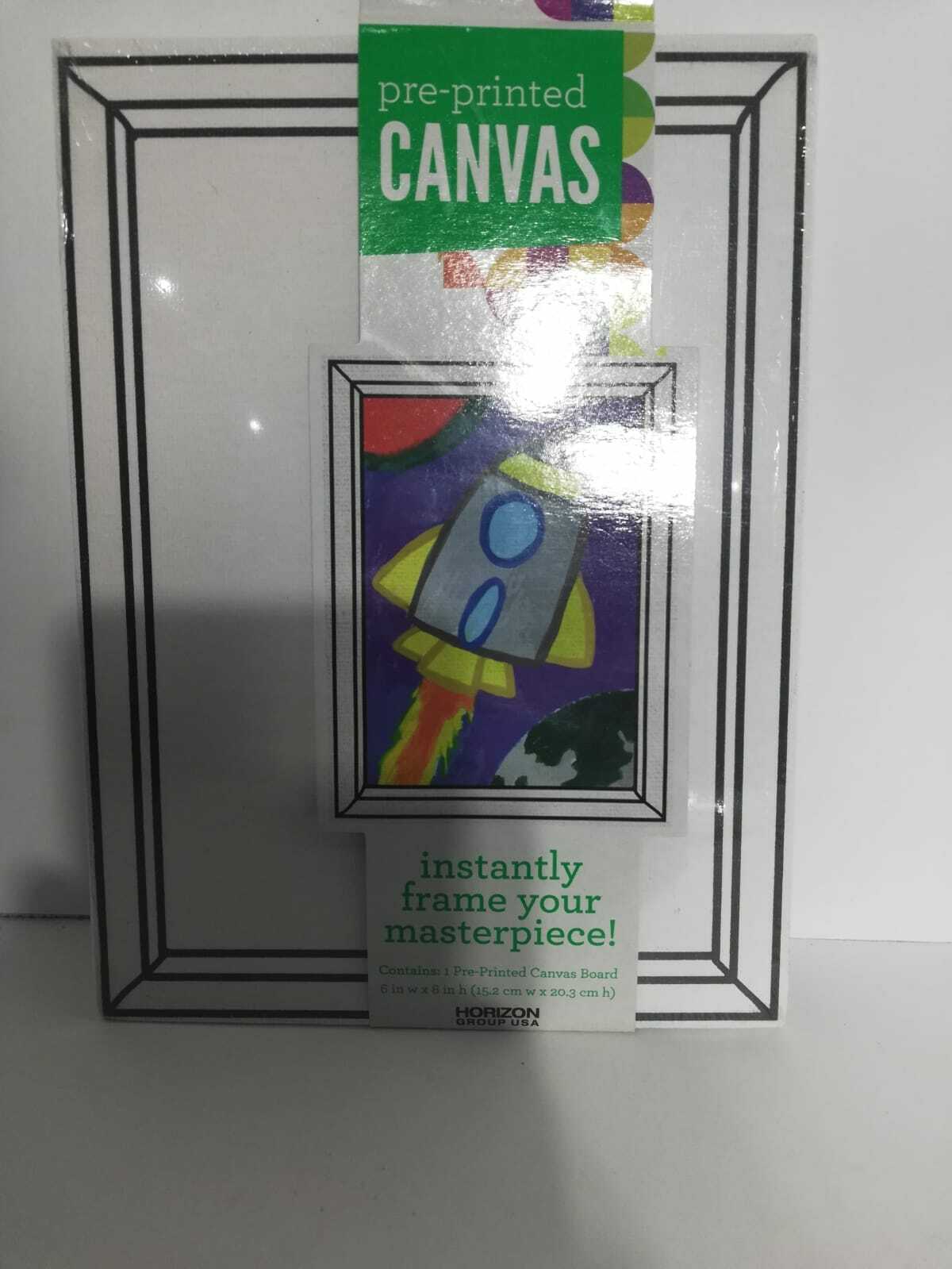 Pre-Printed Canvas Instantly Frame Your Masterpiece