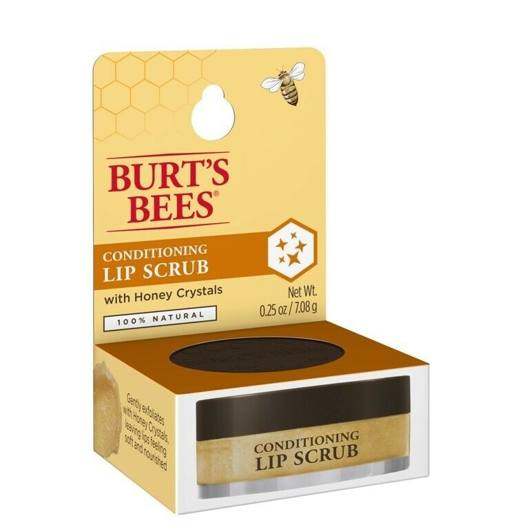 Burt's Bees 100% Natural Exfoliating Lip Scrub with Honey Crystals, 0.25 oz