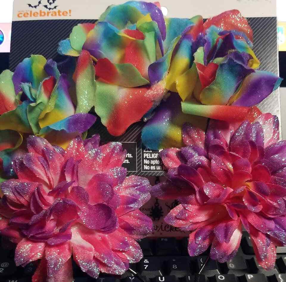 Dress up Kids Accessories, Rainbow Flower Headband