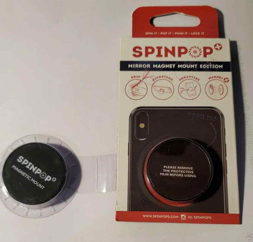 Spinpop Collapsible Grip And Kickstand For Phones And Tablets
