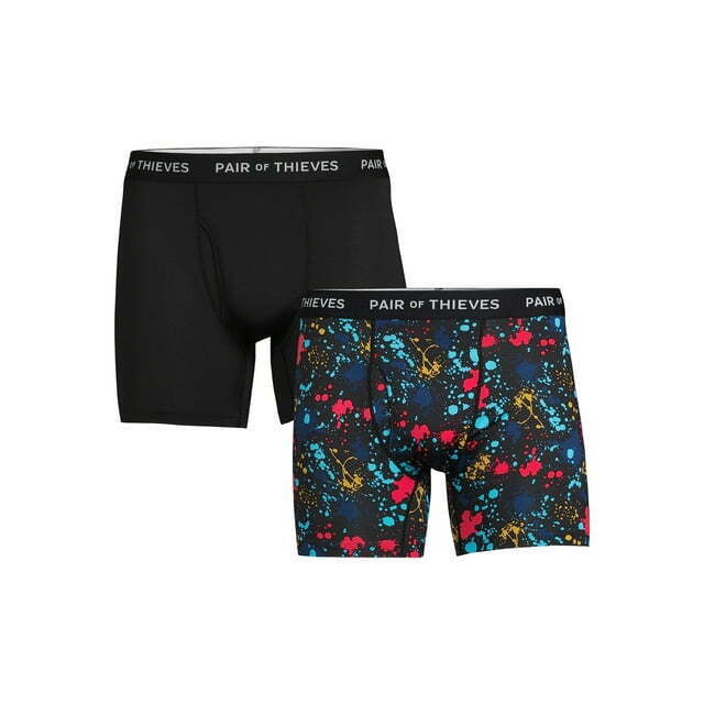 Pair of Thieves Menâ€™s SuperFit Boxer Briefs, 2-Pack Size S M