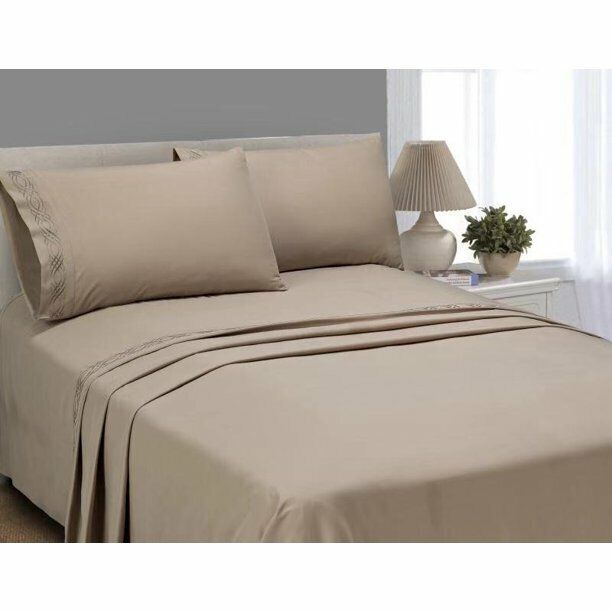 Better Homes & Gardens Luxury Embroidered Microfiber Bedding Twin Sheet Set