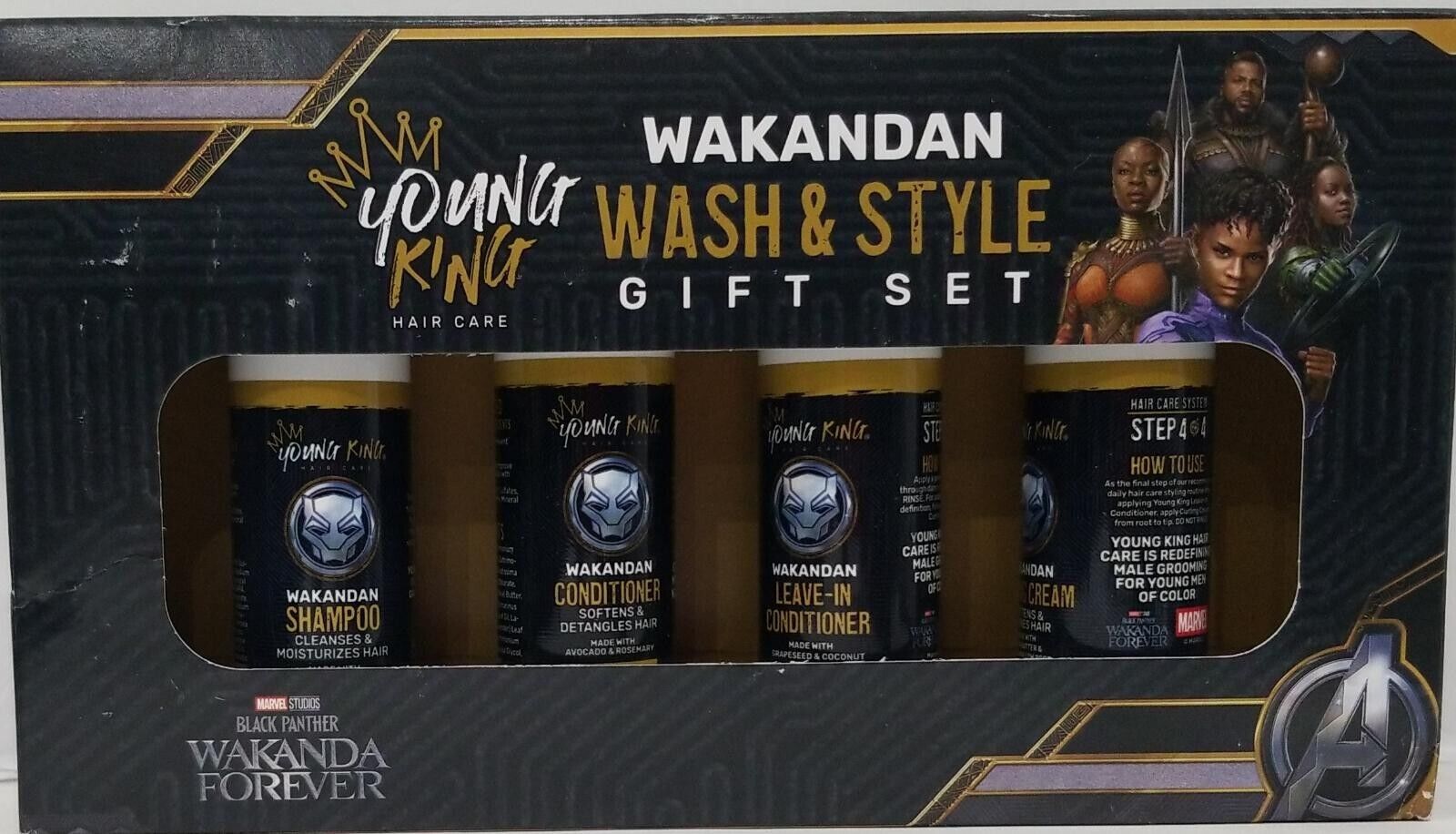 Young King Black Panther 2 Wakandan Wash And Style Gift Set