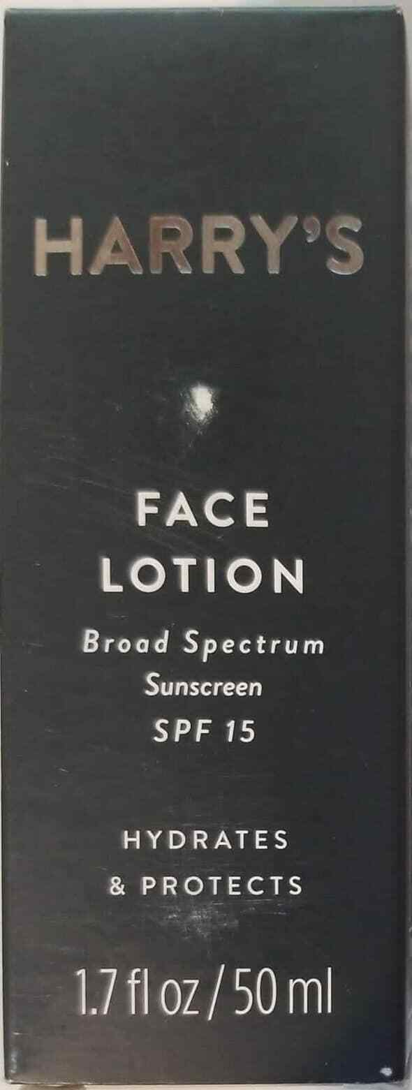 Harrys Face Lotion, Broad Spectrum Sunscreen SPF 15