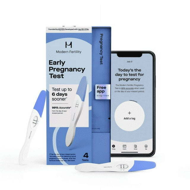 Modern Fertility Pregnancy Test Early Detection Pregnancy 4 Count EXP 10/10/25
