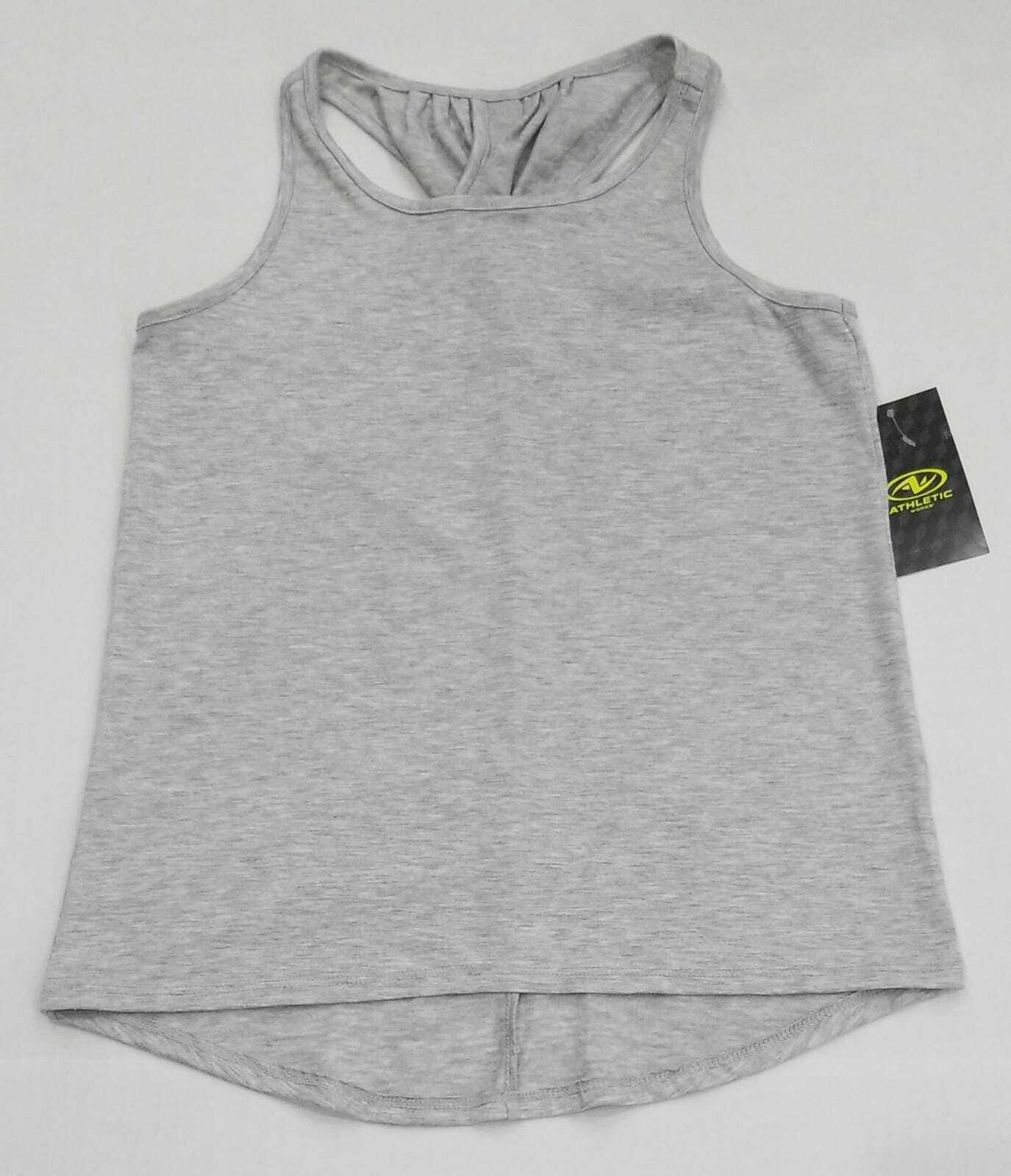 Athletic Works Women's Athliesure High-Low Tank Light Grey Size M(7-8) (G-23)