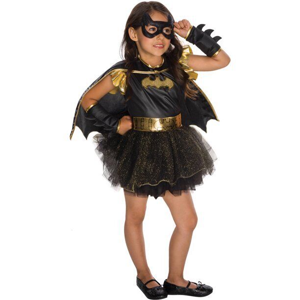 Rubies Girl's Deluxe Batgirl Halloween Costume, Size M(8-10)