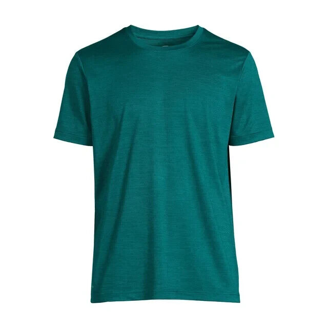 Athletic Works Men's Jersey Tee with Short Sleeves, Teal Size L(42-44)