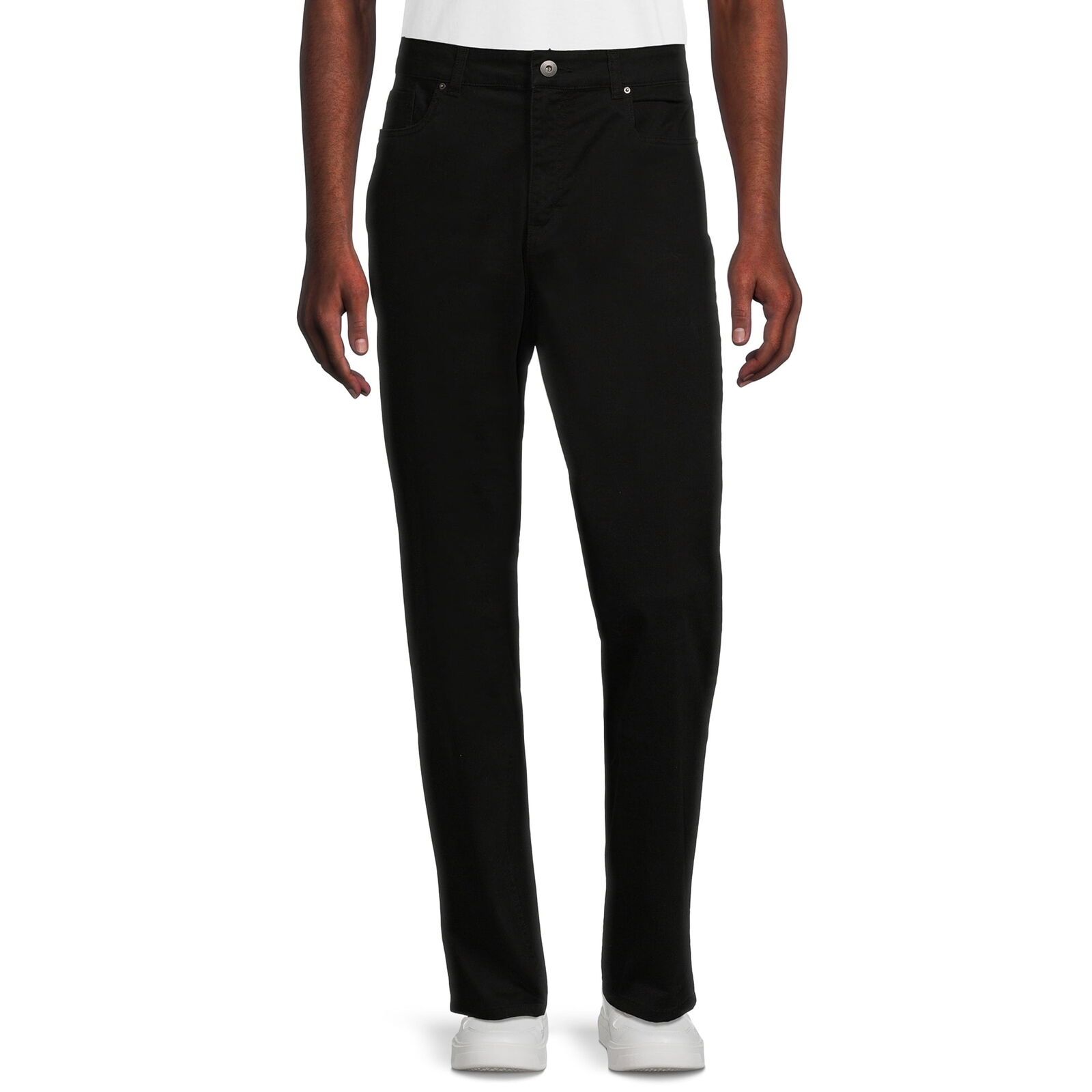 George Menâ€™s Premium 5 Pocket Garment Washed Pants, Size 38 
