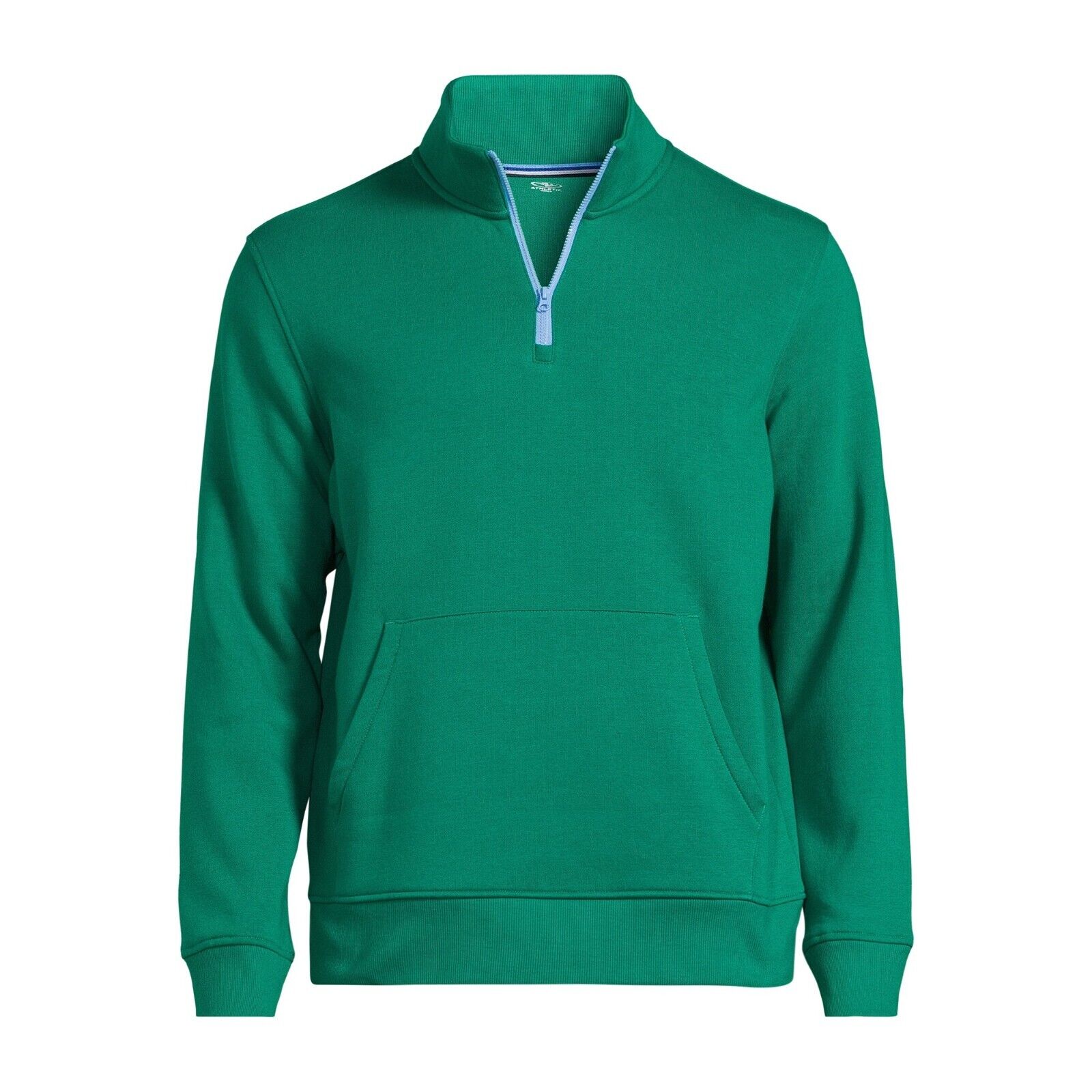 Athletic Works Menâ€™s Fleece Quarter Zip Pullover, Green Size