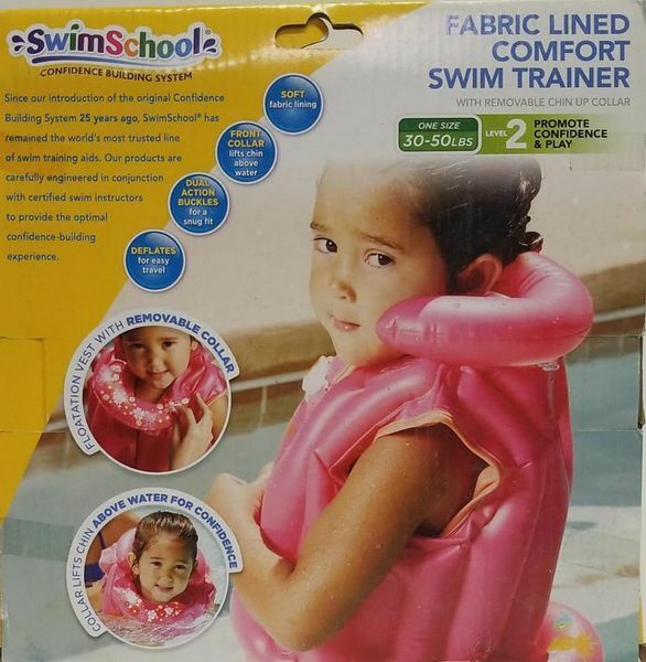 SwimSchool Comfort Swim Trainer Pink (Girl) Size 30-50 lb Level 2