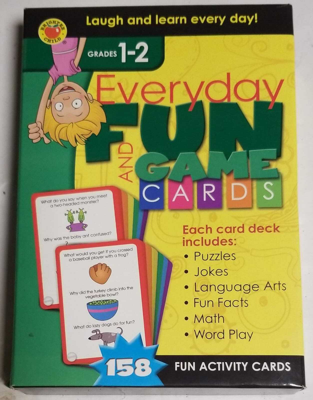 Everyday Fun and Game Cards Learning Cards, Grades 1 - 2